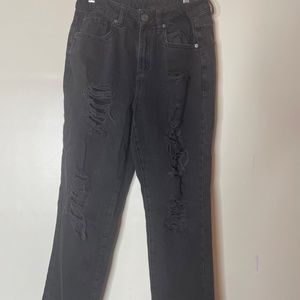 Garage Mom distressed Jean